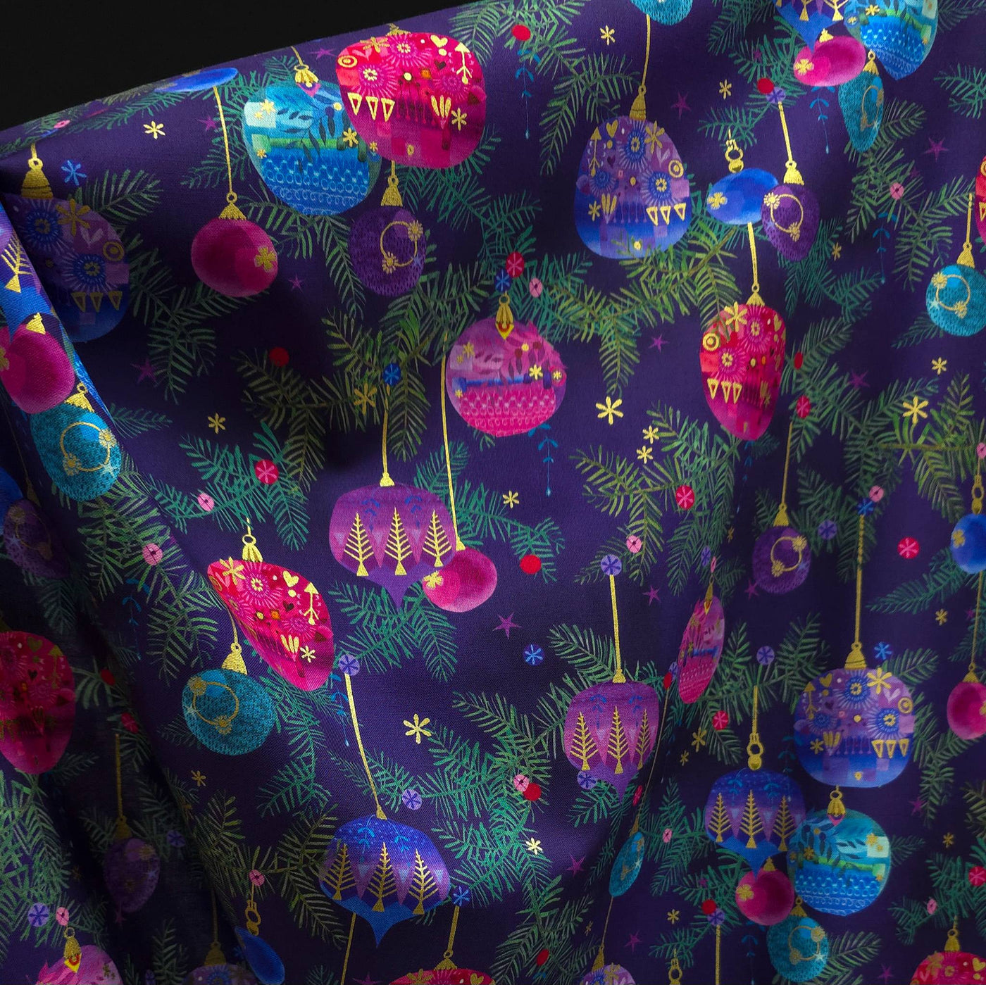 100% Cotton | Holy Night | Grape | Robert Kaufman