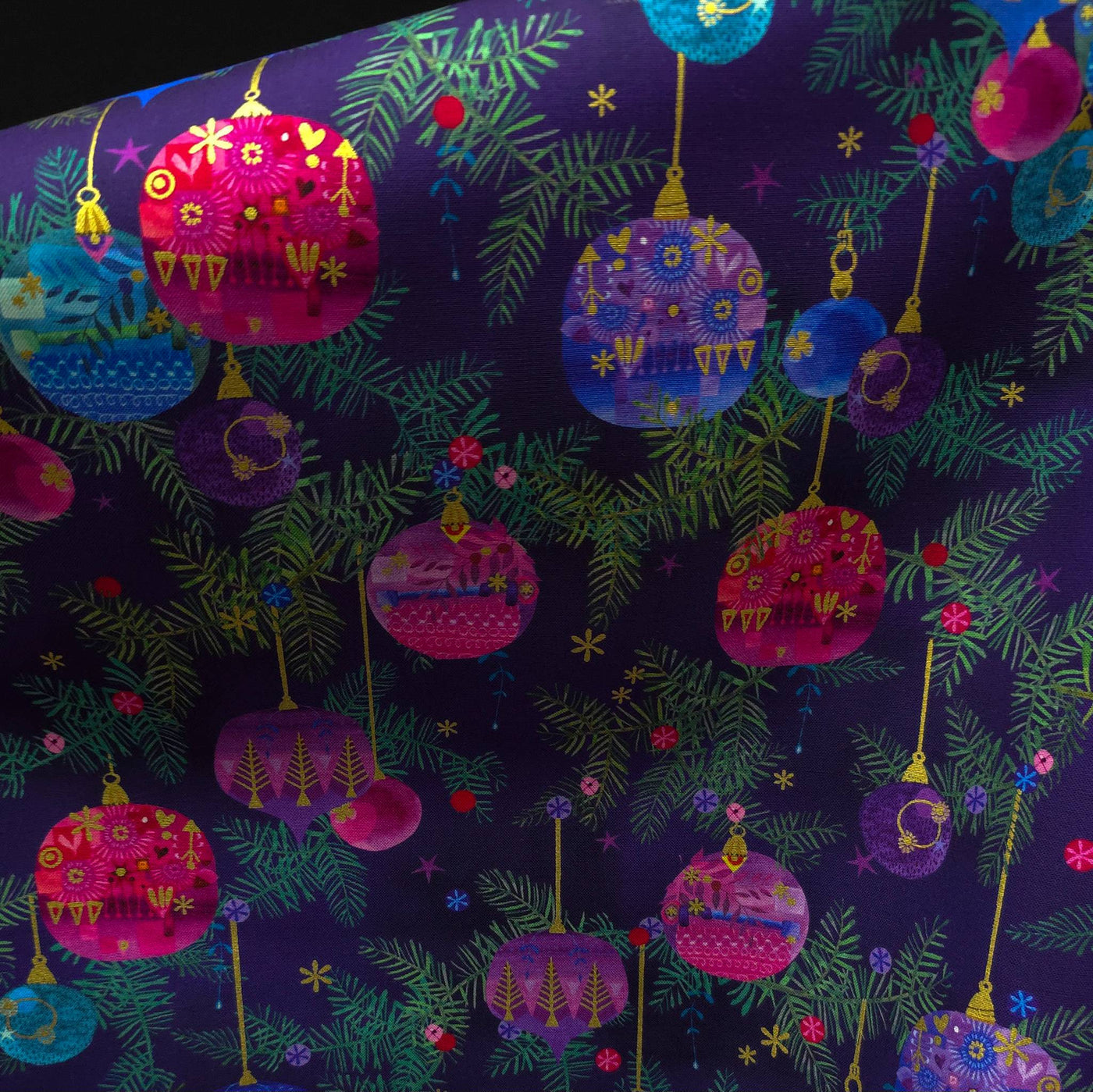 100% Cotton | Holy Night | Grape | Robert Kaufman