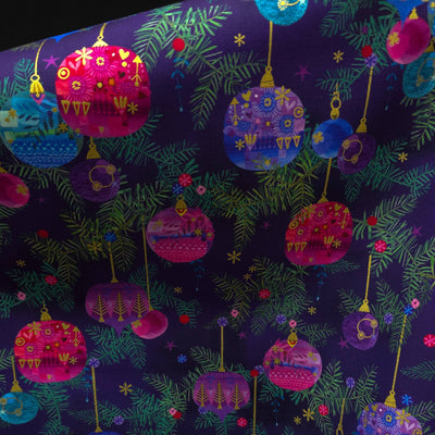 100% Cotton | Holy Night | Grape | Robert Kaufman