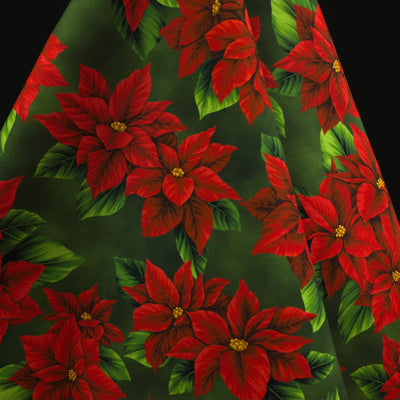 100% Cotton | Vintage Chrismas | Green | Robert Kaufman