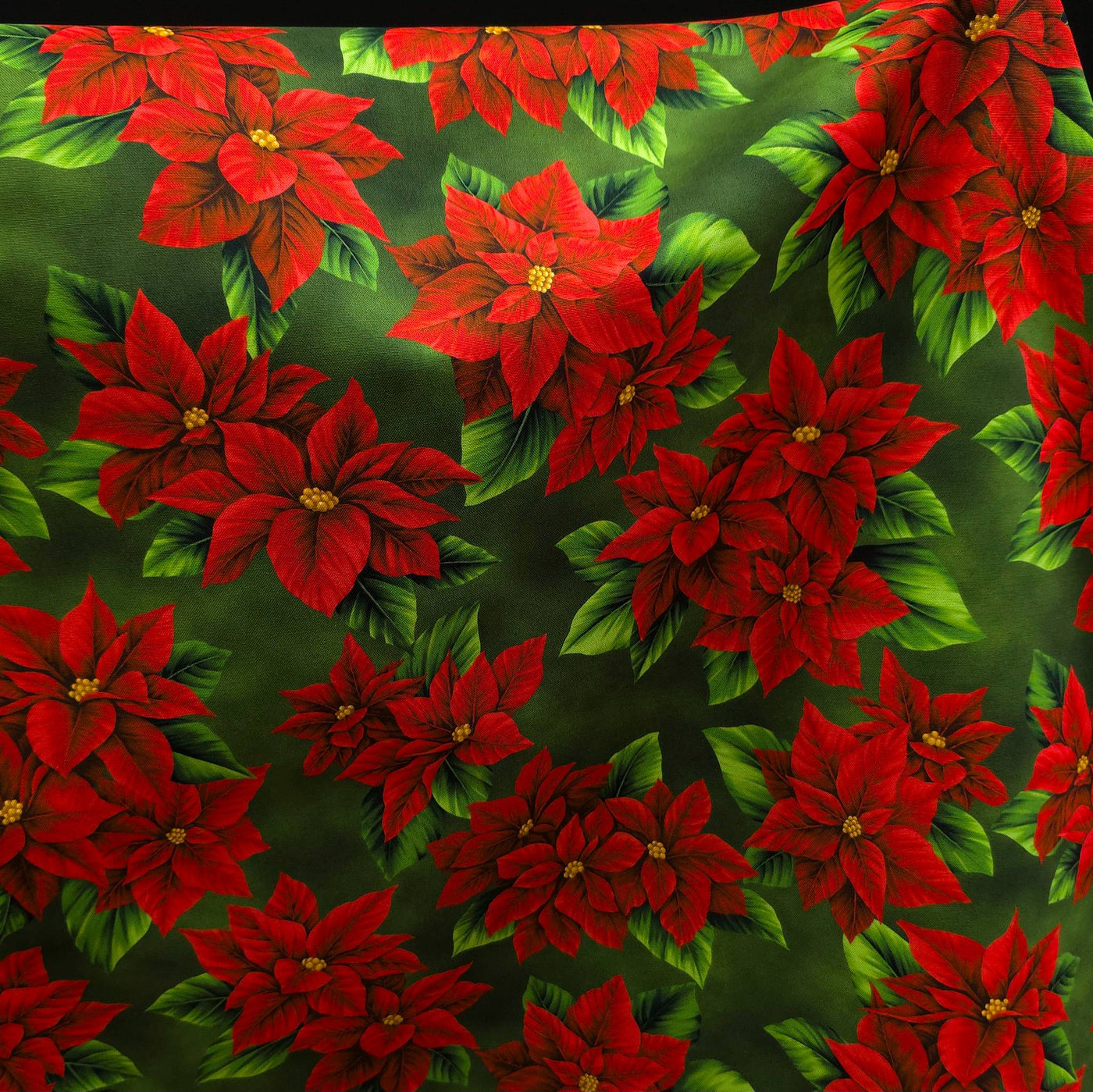 100% Cotton | Vintage Chrismas | Green | Robert Kaufman