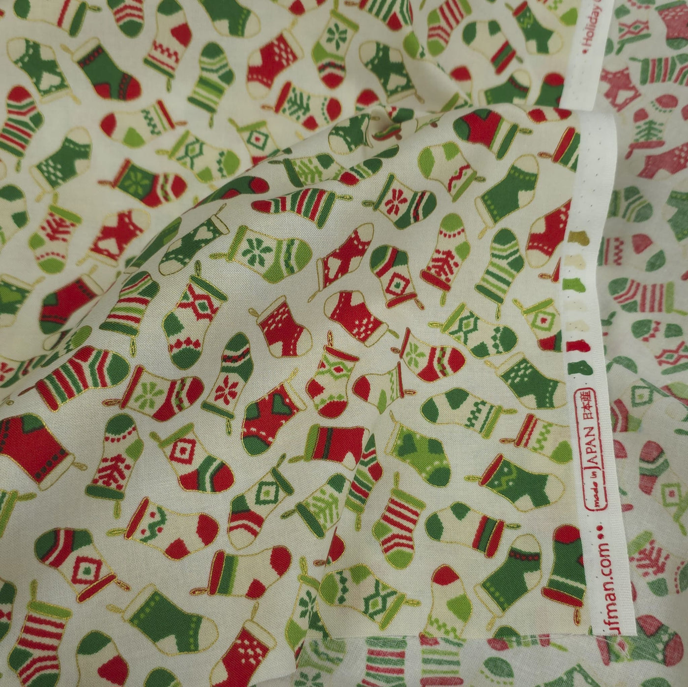 100% Cotton | Holiday Charms | Cream | Robert Kaufman