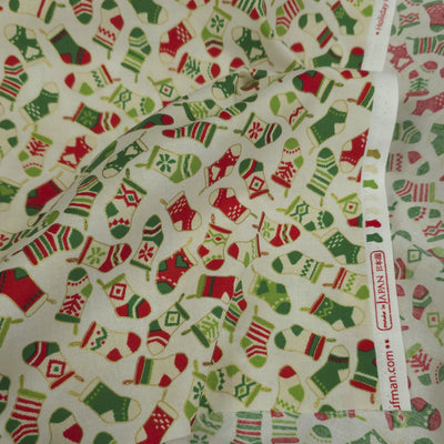 100% Cotton | Holiday Charms | Cream | Robert Kaufman