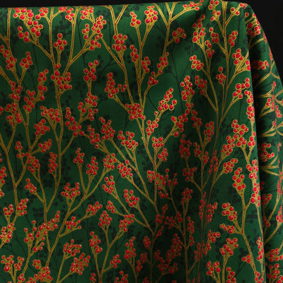 100% Cotton | Holiday Flourish | Festive Finery | Pine | Robert Kaufman