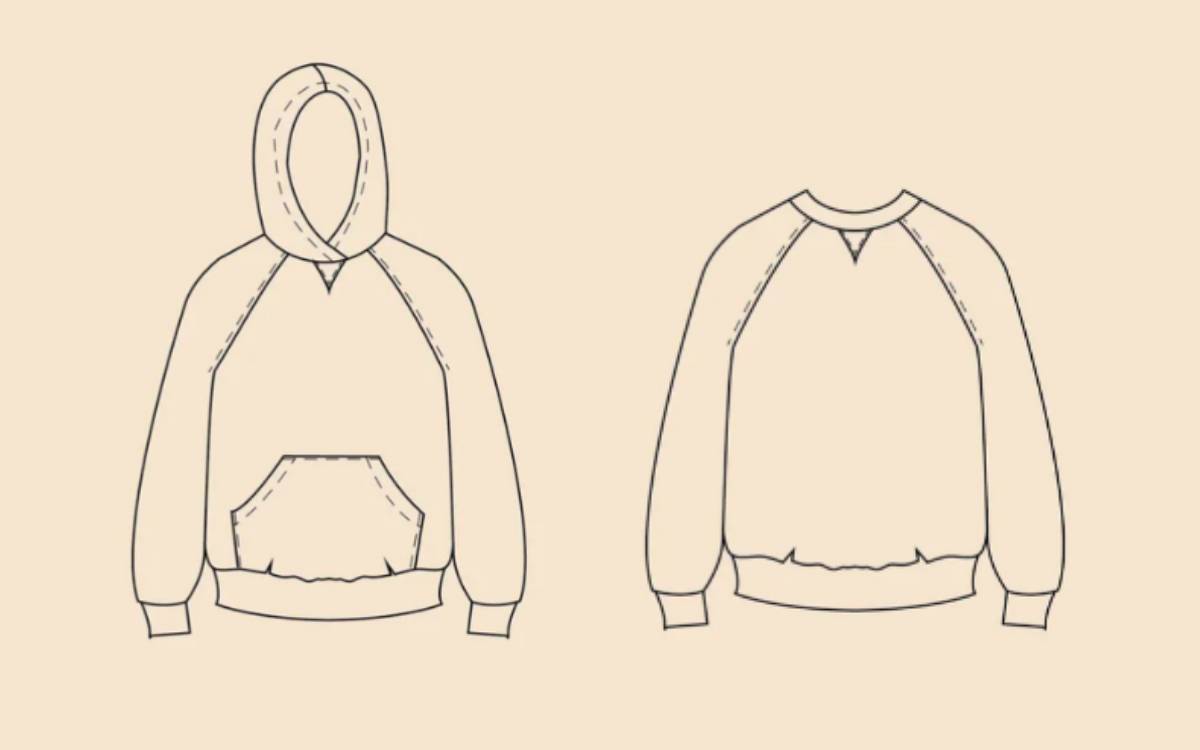 PDF Sewing Pattern | Kids Hoodie | Wardrobe by Me