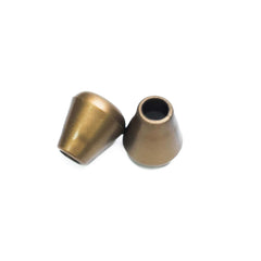 Plastic Cord Ends | 2 Pieces | Antique Gold | 5 mm