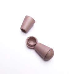 Plastic Cord Ends | 2 Pieces | Dusty Pink | 4 mm
