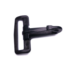 Crochet en plastique | 38 mm | Noir