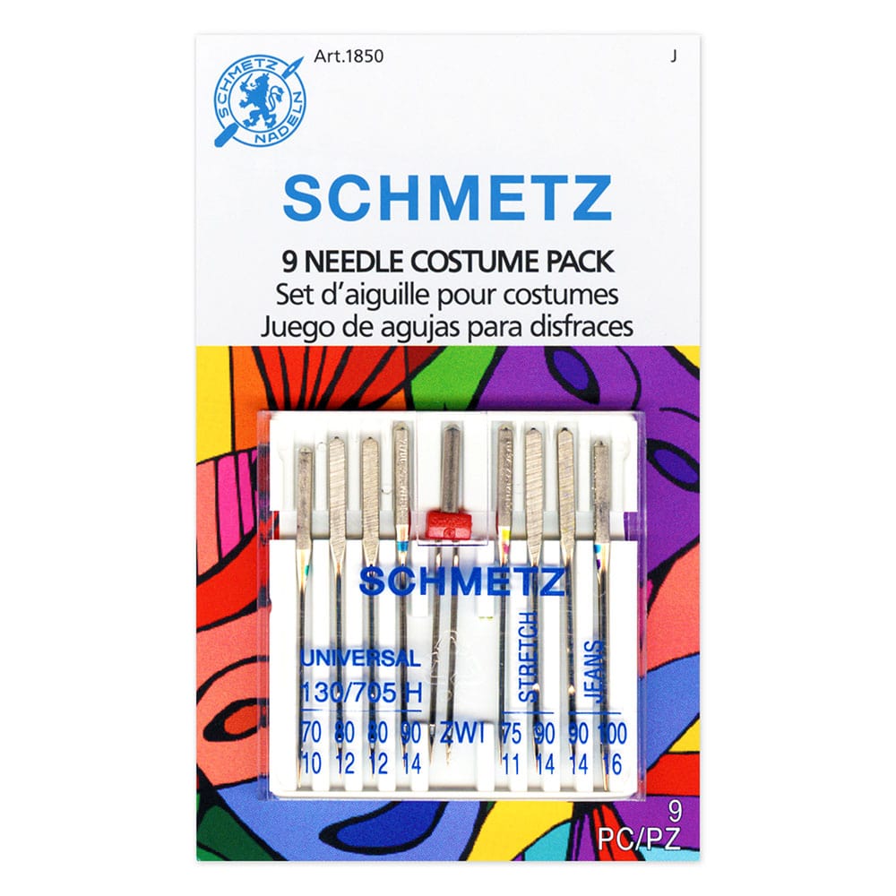 SCHMETZ Microtex Sharp Sewing Machine Needles - Size 80/12, Pack Of 5, For Quilting, Silk, Synthetic Fabrics