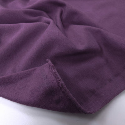 Bamboo & Cotton Sweatshirt Fabric | Plum