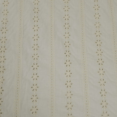 Cotton Embroidered Eyelet | White