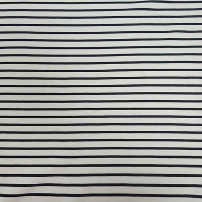 Cotton Jersey | Black Stripes