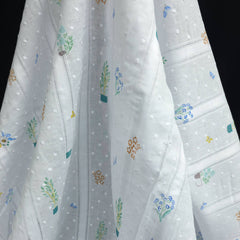 Cotton Voile Dobby | Happy Florist Plants | Katia Fabrics