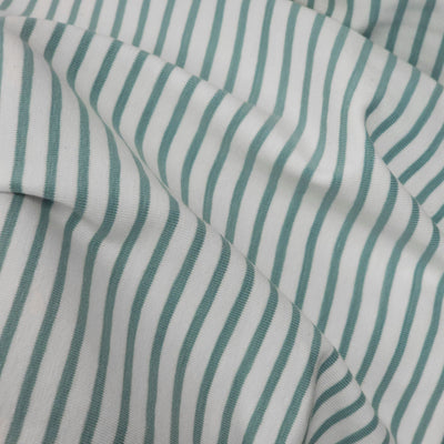 Organic Cotton Jersey | Yarn Dyed | Oeko-Tex Certified | Stripes - Sage