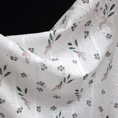 Cotton Voile Dobby | Flying Platypus Print | Cream | Katia Fabrics