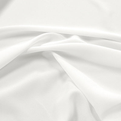 Crepe Fabric - White