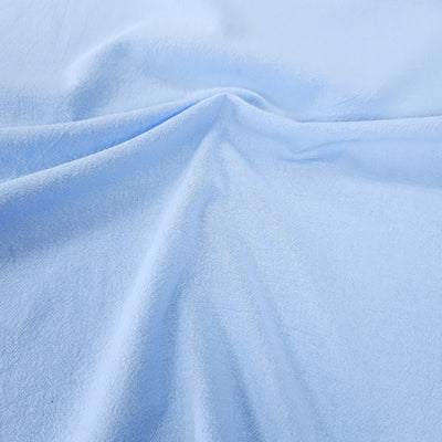 Crumple Cotton Fabric - Sky Blue