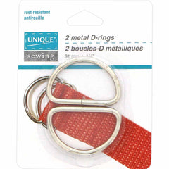 UNIQUE | Metal D-Rings | 31 mm (1 1/4″) | 2 pcs.
