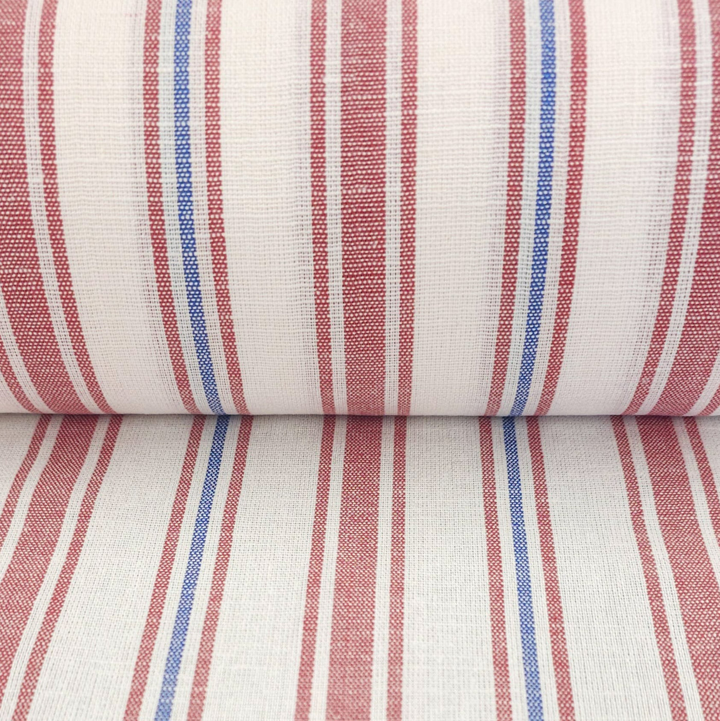 Dishcloth | Cotton & Linen | Red & Blue Stripes