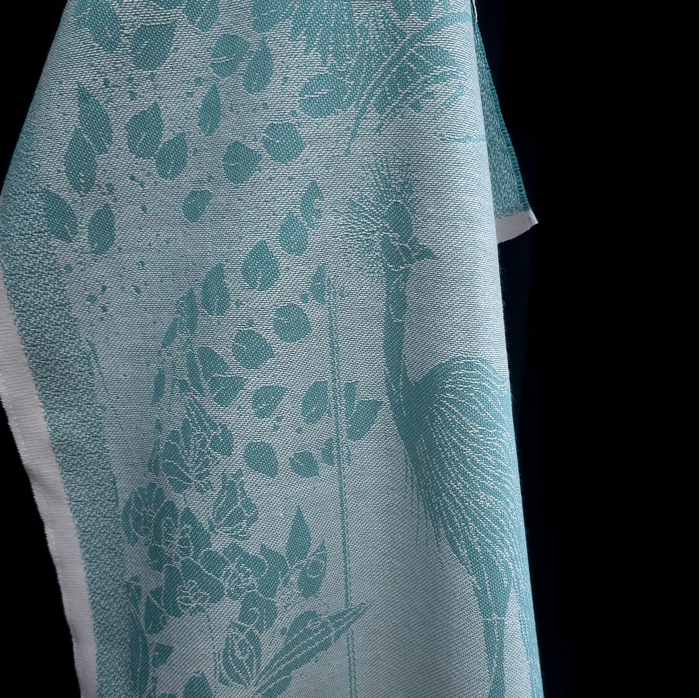 Dishcloth Fabric | Peacock | Cotton & Linen