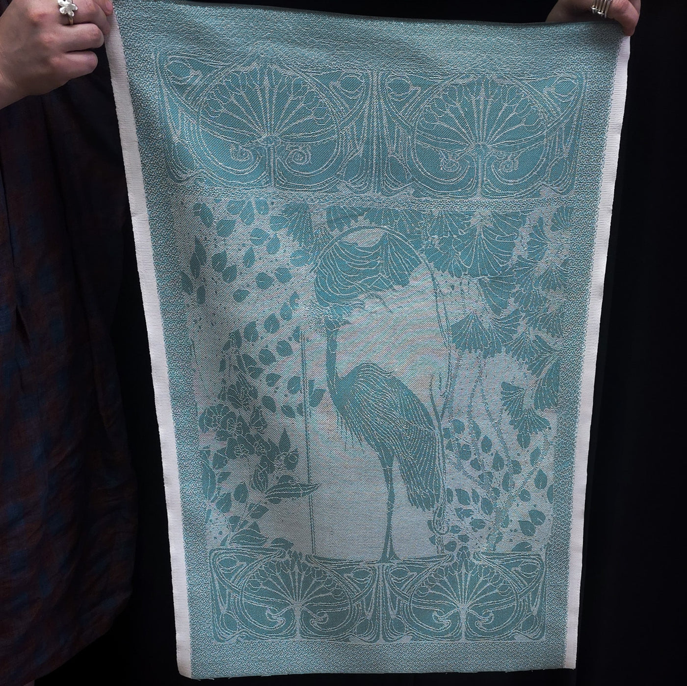 Dishcloth Fabric | Peacock | Cotton & Linen