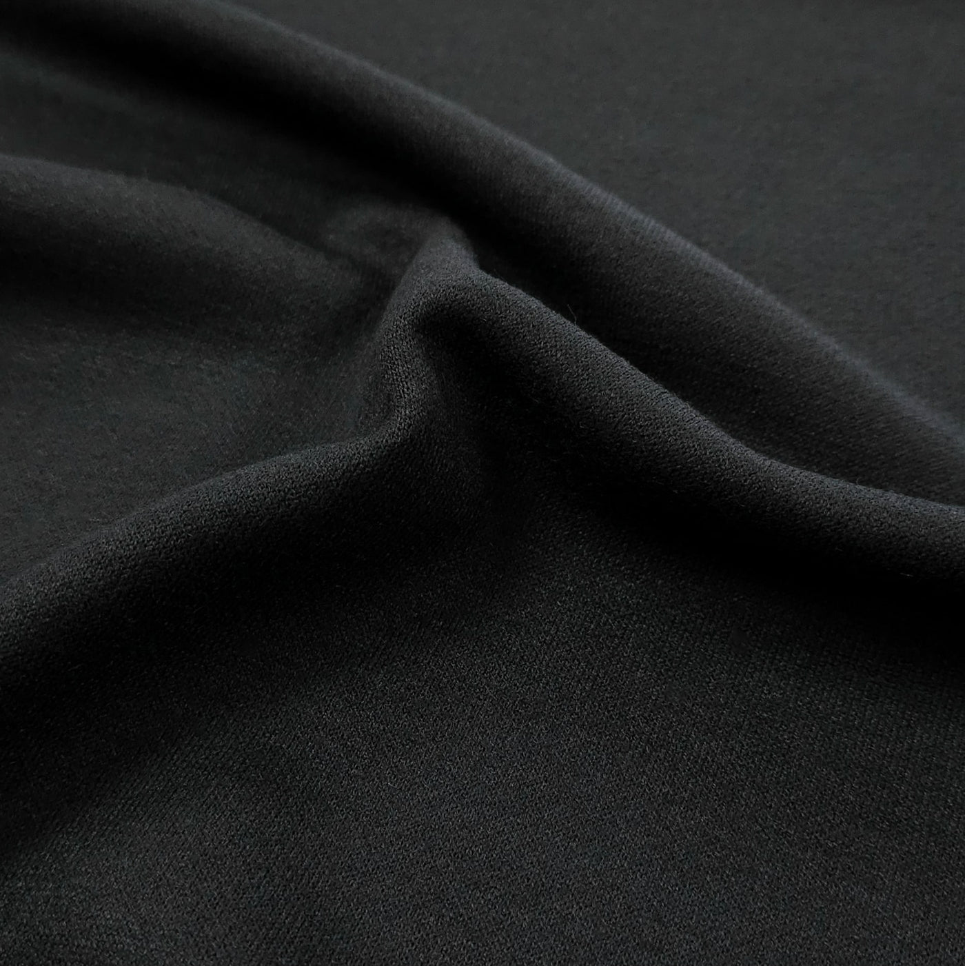 Doppio Knit | Black | 90 cm | END OF ROLL