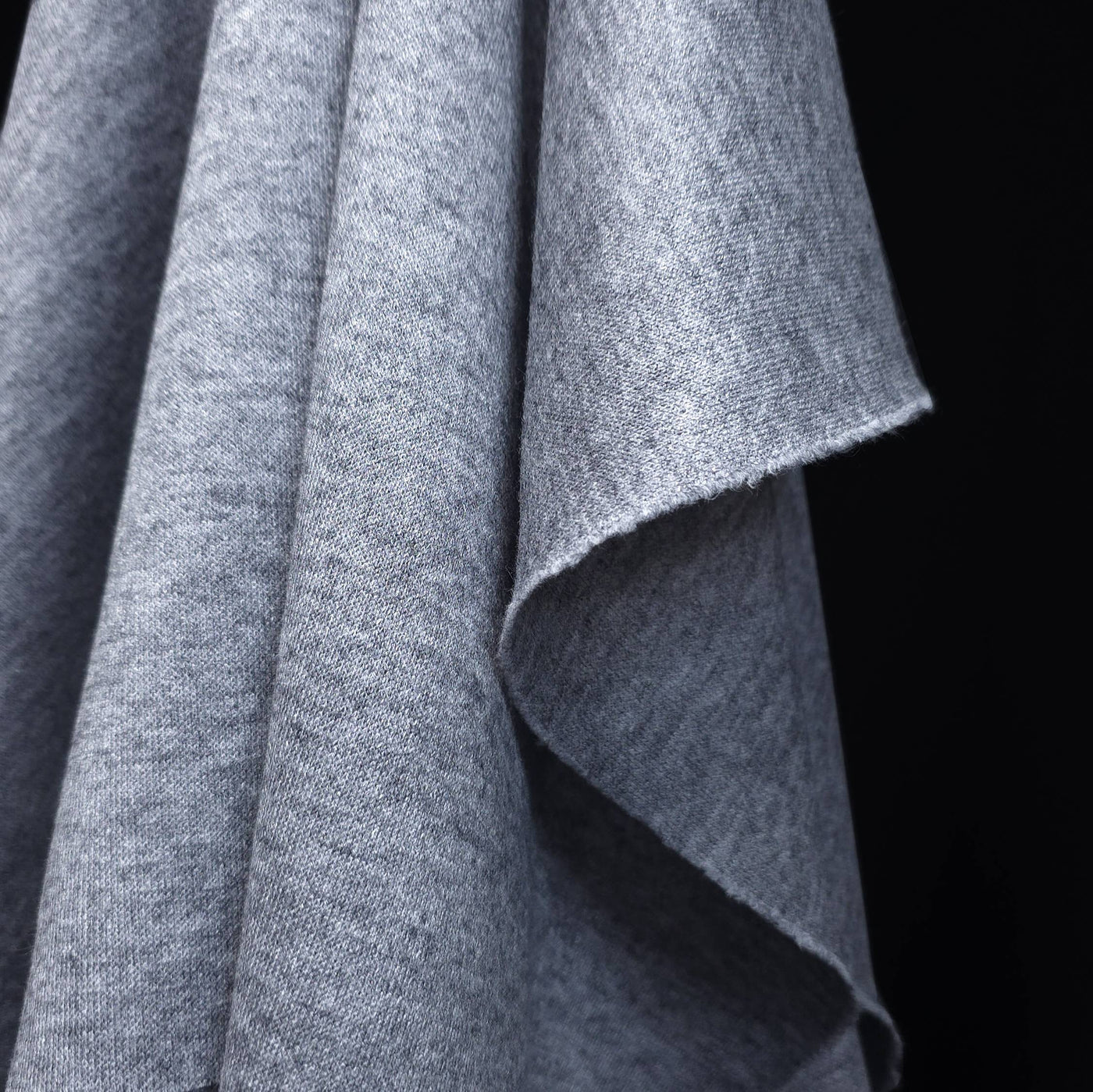 Doppio Knit Fabric - Grey Mix