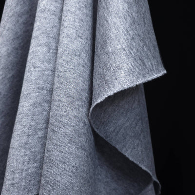 Doppio Knit Fabric - Grey Mix
