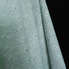 Eyelet Cotton Voile | Flowers