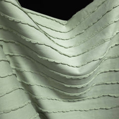 European Cotton Jersey | Scalloped Stripe