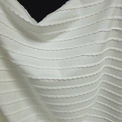 European Cotton Jersey | Scalloped Stripe