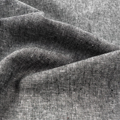 Essex Yarn Dyed Linen & Cotton Blend | By Robert Kaufman | Black | 110 cm | END OF ROLL