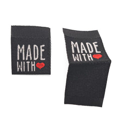 Cotton Labels | Made With Love | 5 Pack