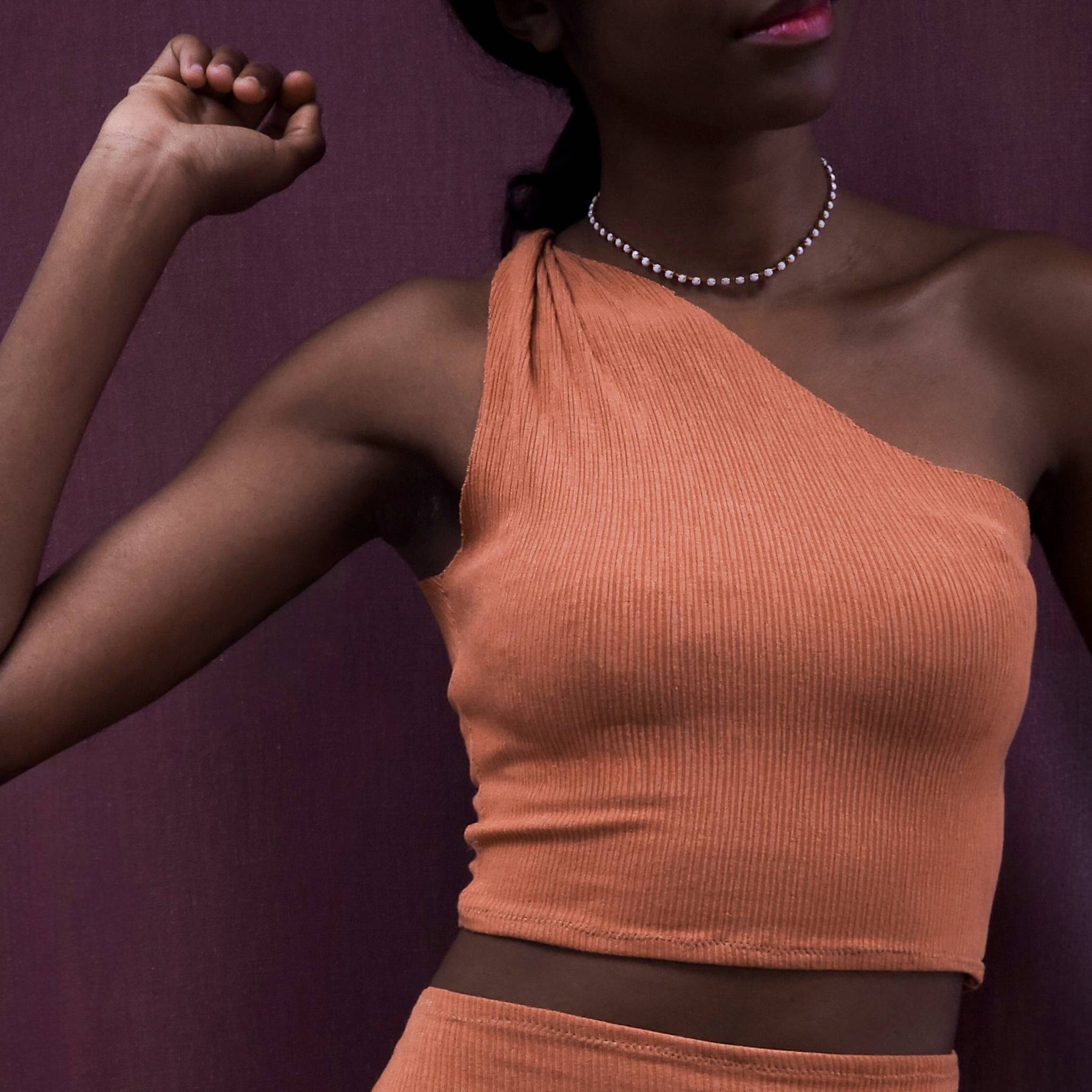 Viscose Rib Knit Jersey | Eve Gravel Deadstock