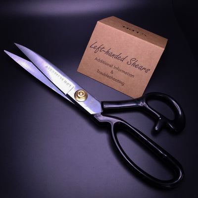 LDH | True Left-handed Traditional Fabric Shears | 10″ (25 cm)