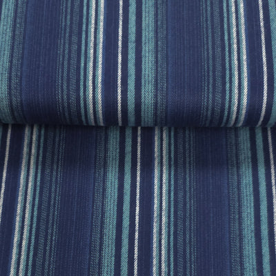 Tamarack Stripes Flannel | Robert Kaufman | Storm