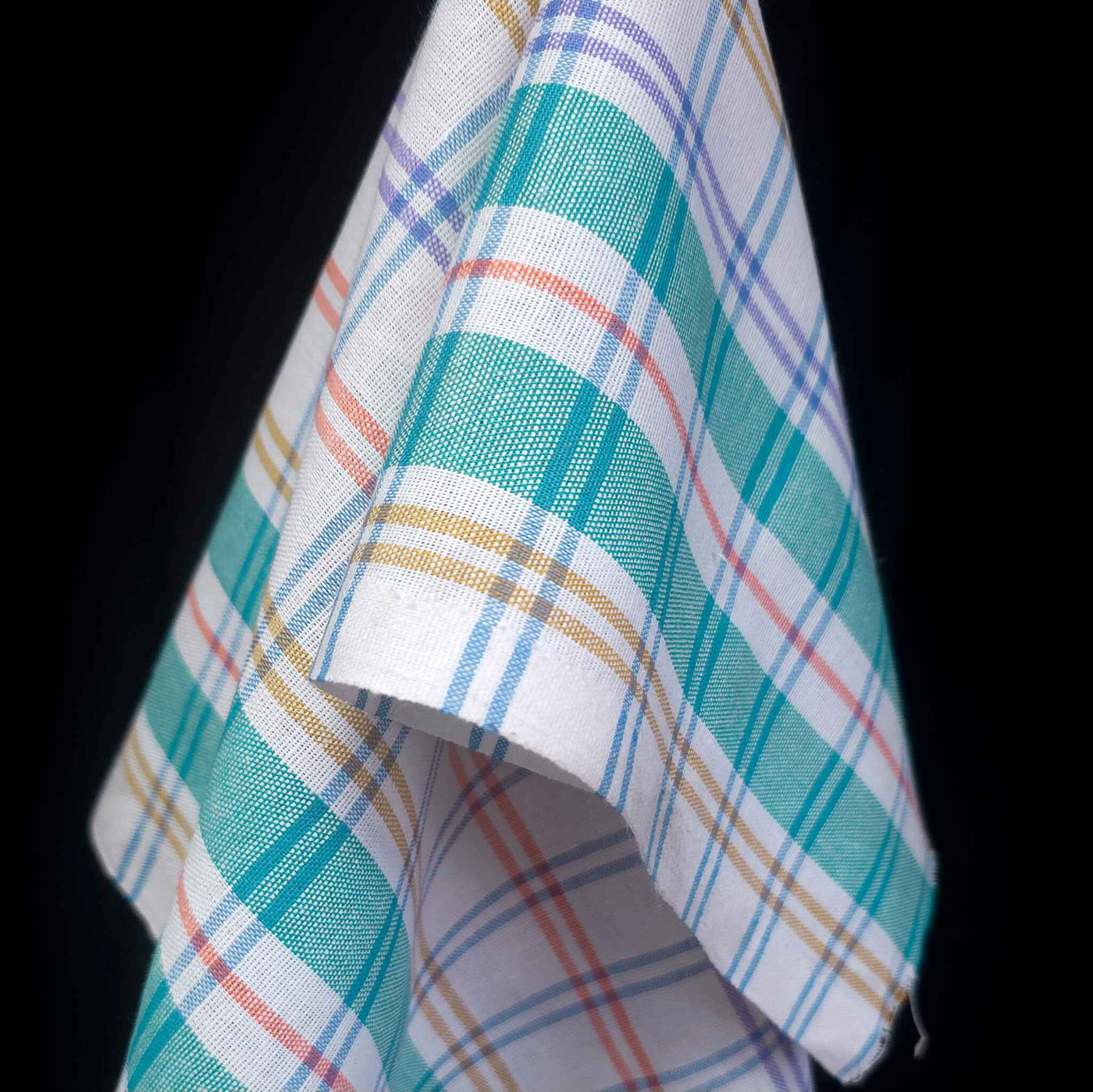 Dishcloth Fabric | Cotton & Linen | Check Multi