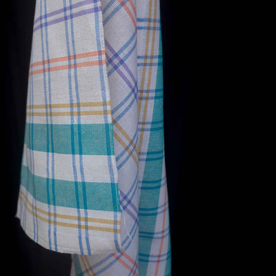 Dishcloth Fabric | Cotton & Linen | Check Multi