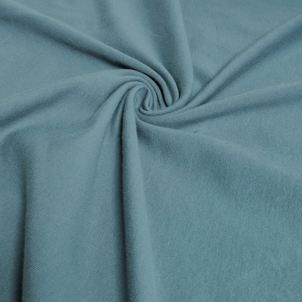 Cotton French Terry | Steel Blue | 50 cm | END OF ROLL