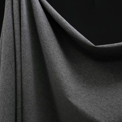 Cotton French Terry | Charcoal | 58 cm | END OF ROLL