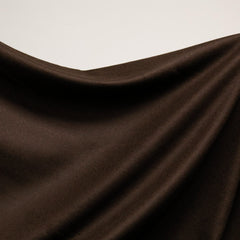 Midweight Wool Blend Fabric | Dark Chocolate Brown