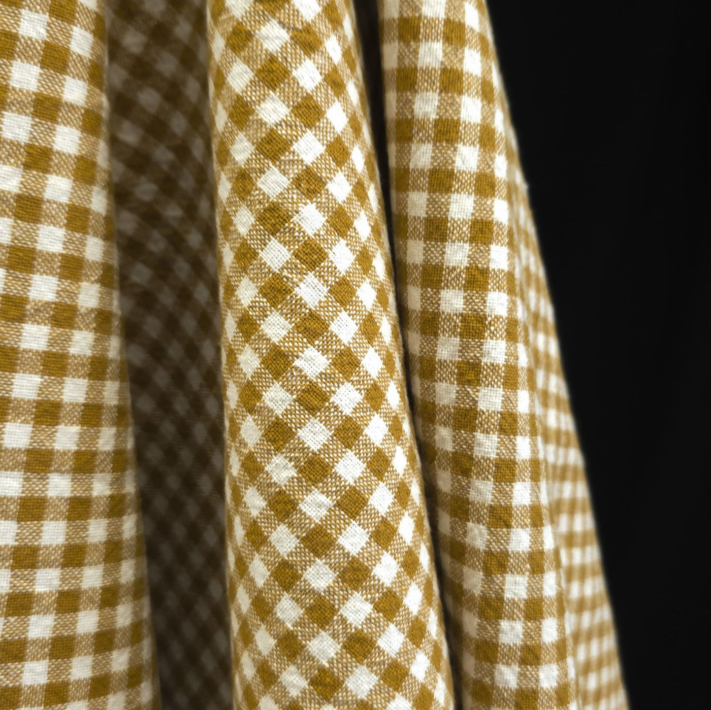 Organic Cotton | Gingham | Yarn Dyed | 5 mm - Dijon