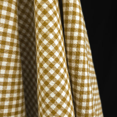 Organic Cotton | Gingham | Yarn Dyed | 5 mm - Dijon