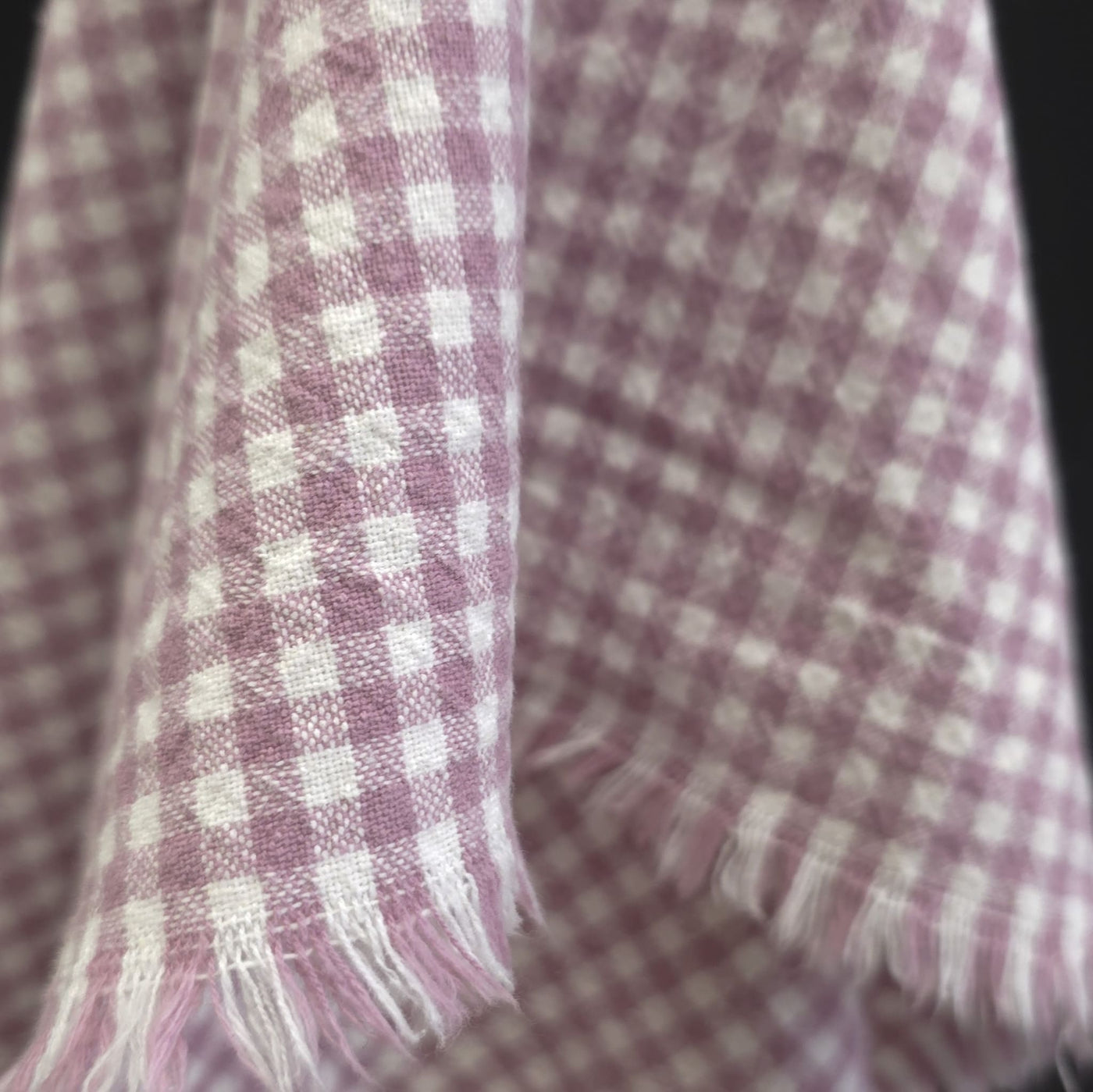 Organic Cotton | Gingham | Yarn Dyed | 5 mm - Rose