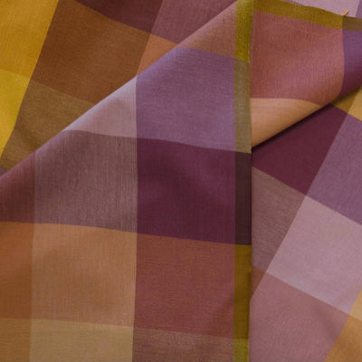 Yarn Dyed | 100% Cotton | Golden Hour | Happy Checkers in Meadow | Fableism