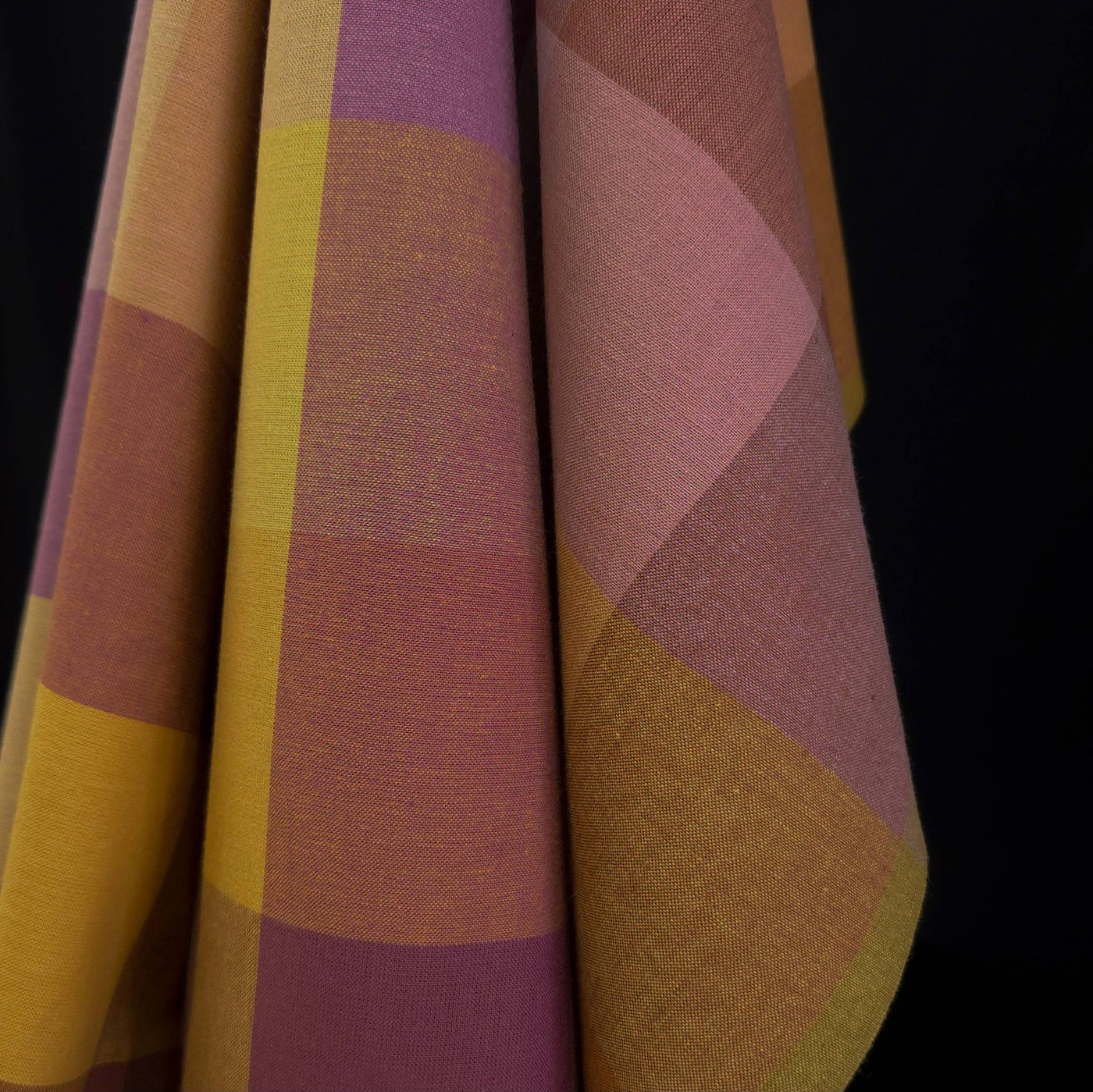 Yarn Dyed | 100% Cotton | Golden Hour | Happy Checkers in Meadow | Fableism