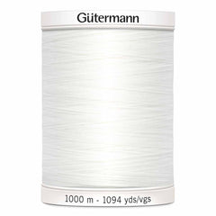 Gütermann | Sew-All Thread |  1000 m | #020 | Nu White