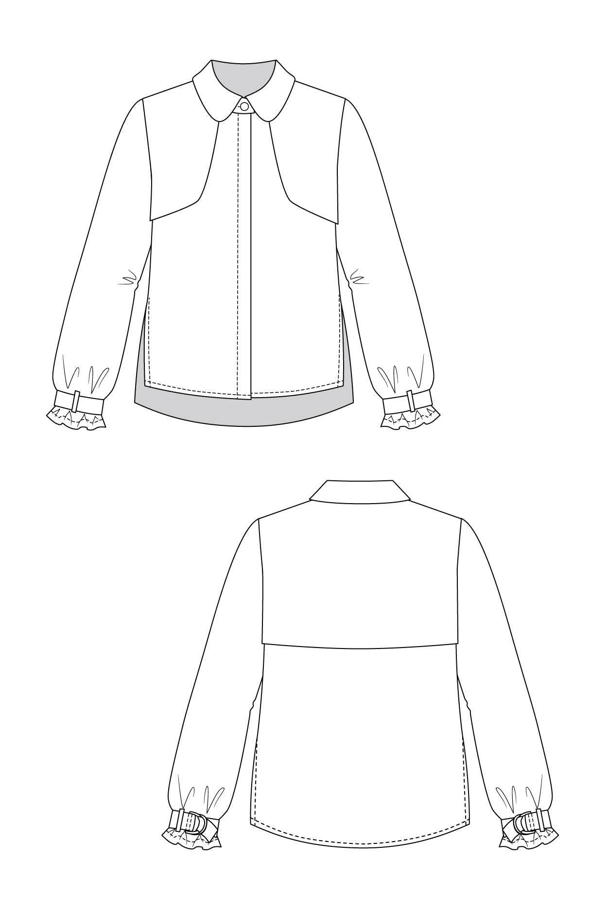 PDF Sewing Pattern | Helmi Trench Blouse &amp; Tunic Dress | Named Clothing&nbsp;