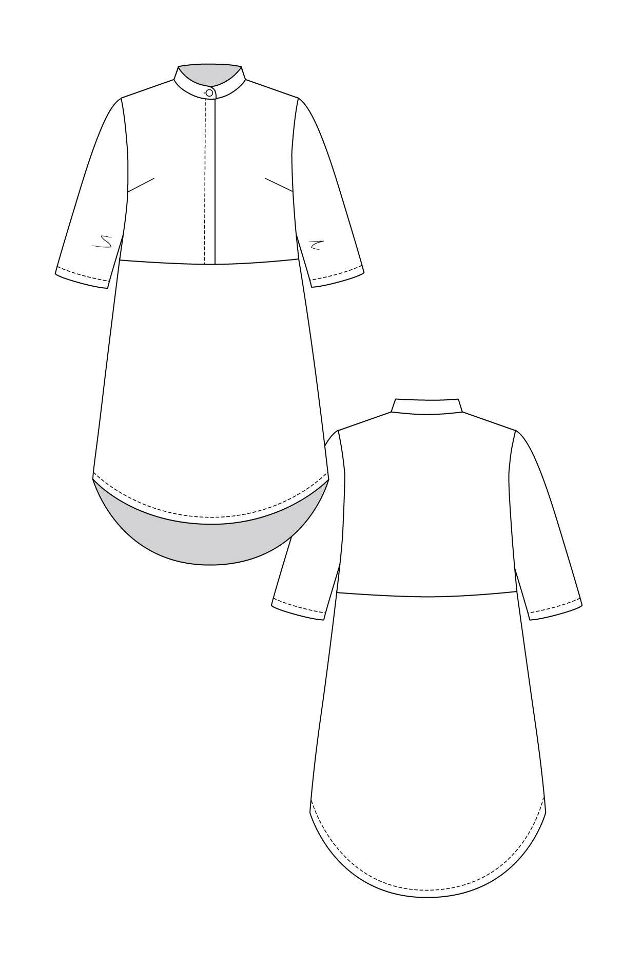 PDF Sewing Pattern | Helmi Trench Blouse &amp; Tunic Dress | Named Clothing&nbsp;