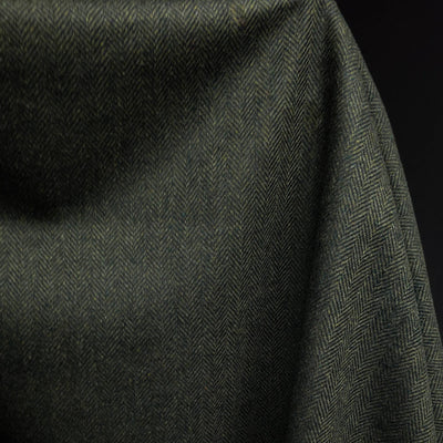 Wool Blend Herringbone | Olive Green 
